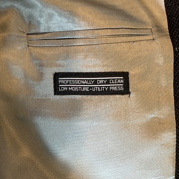 NWT Christopher Hayes Merino Wool Blazer 40 Long Lined inside Black - Picture 6 of 15